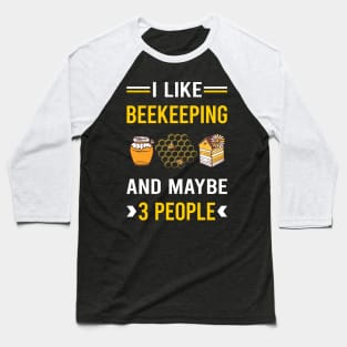 3 People Beekeeping Beekeeper Apiculture Baseball T-Shirt